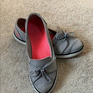 Nike Women's Gray Canvas Boat Shoes